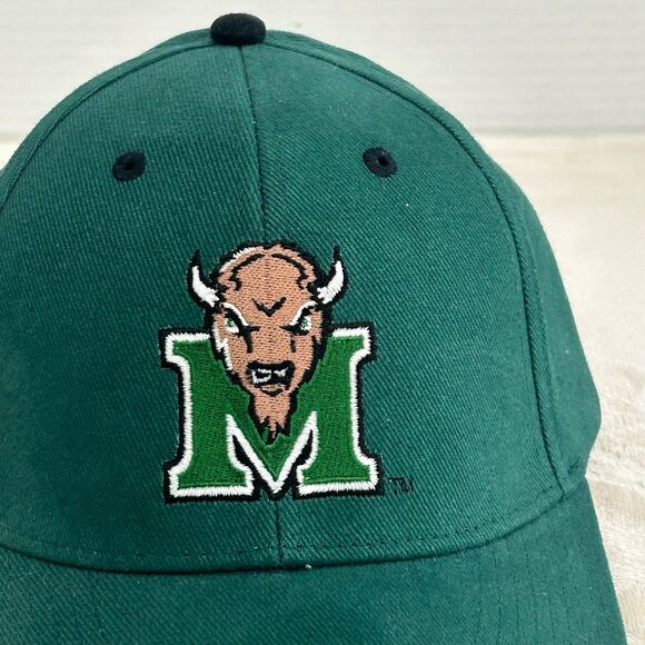Signatures Cap Hat Unisex Green Marshall University Thundering Herd Licensed - Picture 2 of 12